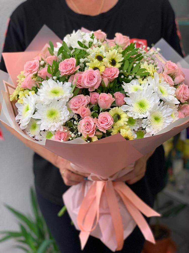 Букет цветов из: Розы и Хризантемы в Кострово