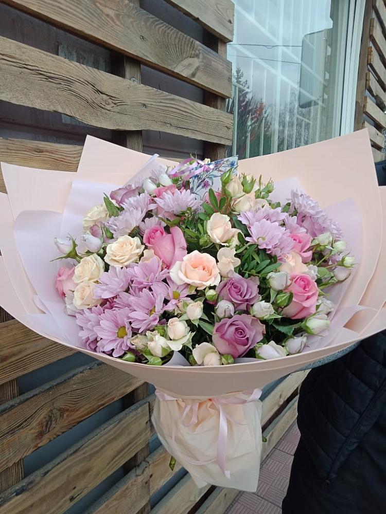 Букет цветов из: Розы и Хризантемы в Кострово