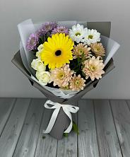 Букет цветов из:  Розы, Герберы и Хризантемы в Кострово