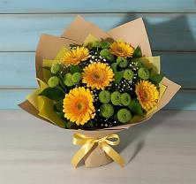Букет цветов из:  Герберы и Хризантемы в Кострово