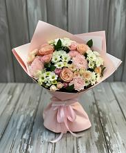Букет цветов из:  Гвоздики, Розы и Хризантемы в Кострово
