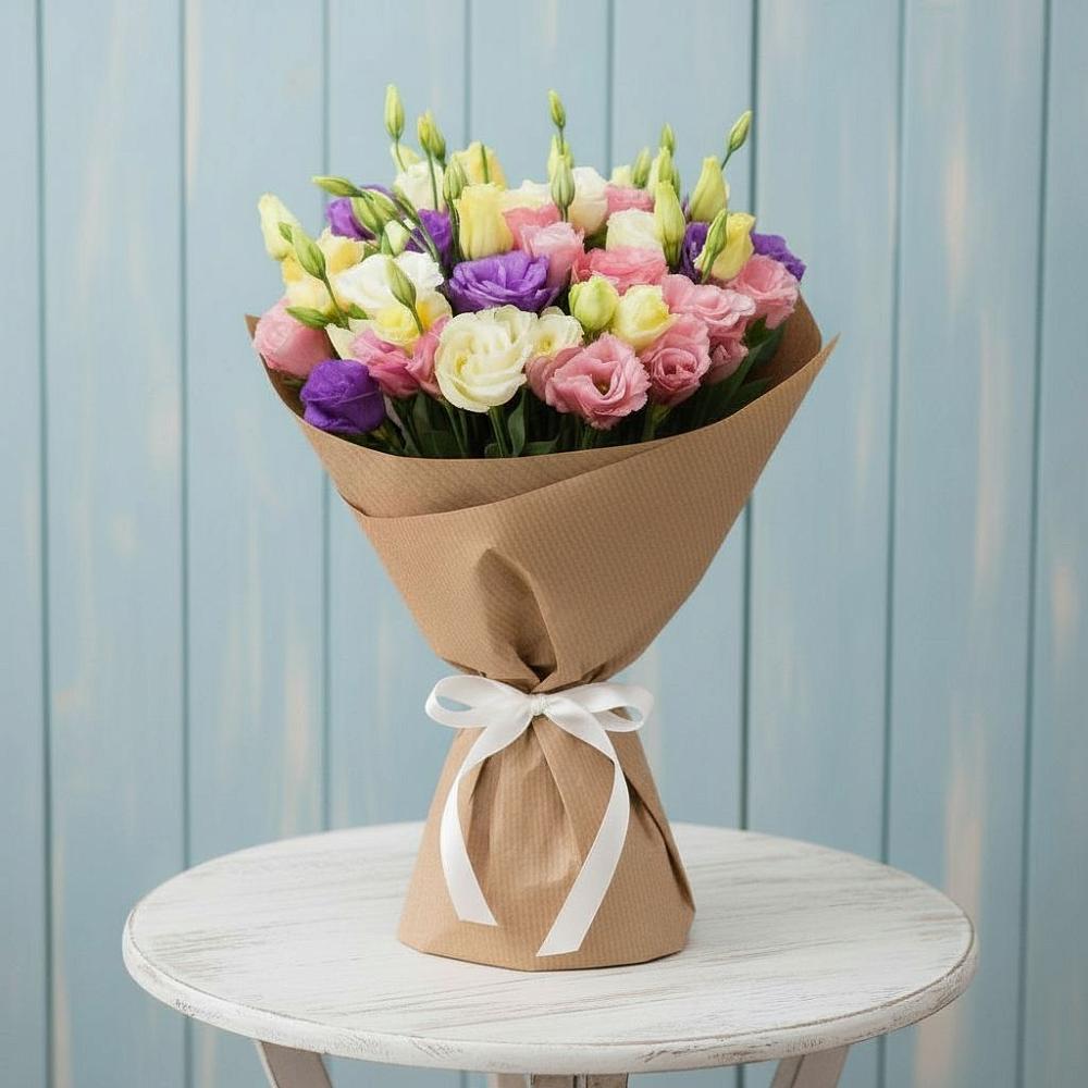 Букет цветов из: Лизиантусы в Кострово