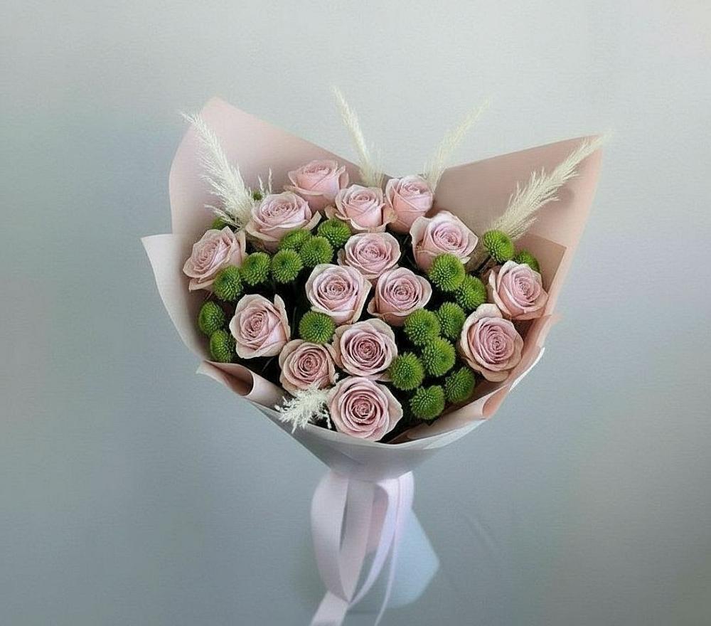 Букет цветов из: Розы и Хризантемы в Кострово