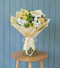 Букет цветов из:  Хризантемы и Розы в Кострово